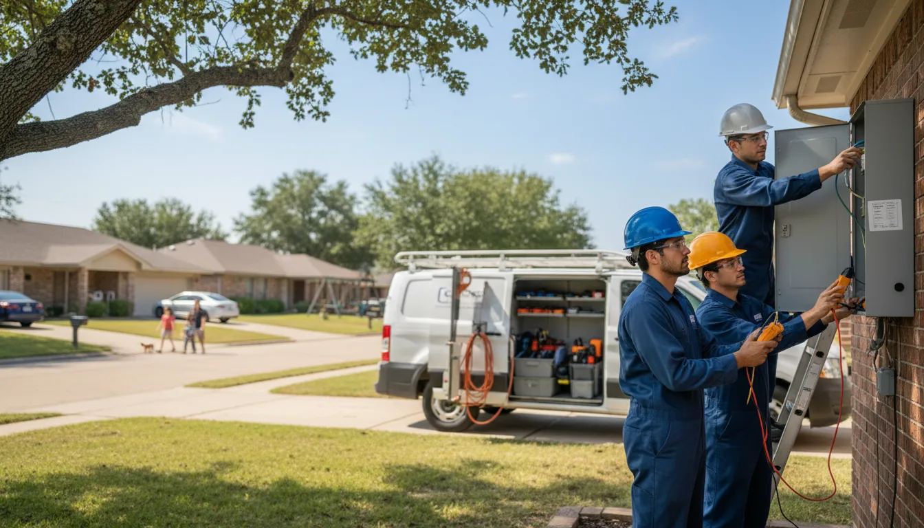 Certified electrician providing emergency electrical services in Downing, MO